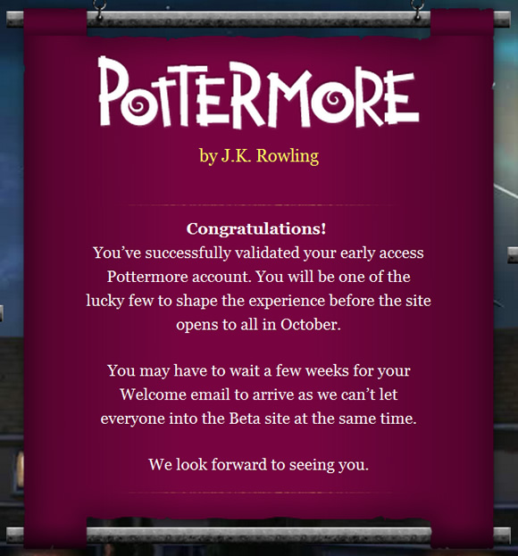 Pottermore тест на русском